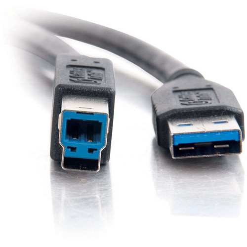 C2G 6.5' (2 m) USB 3.1 Gen 1 A Male to B Male Cable (Black)