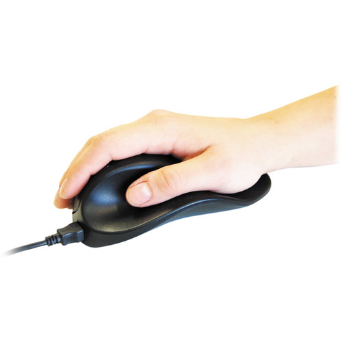 Hippus XS2WB Wired Light Click HandShoe Mouse (Right Hand, Extra Small, Black)
