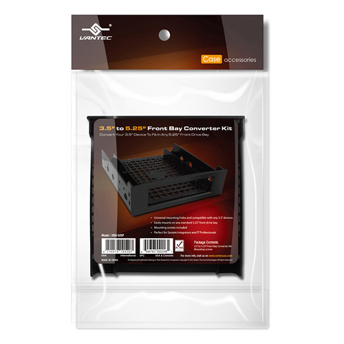 Vantec HDA-525P 3.5" to 5.25" Front Bay Converter Kit