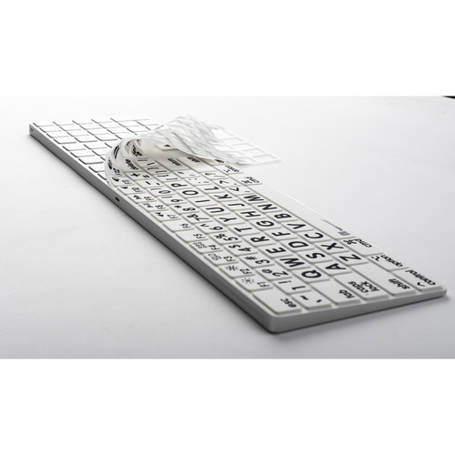 LogicKeyboard XL-Print Cover for Full-Sized Apple Magic Keyboard (Black / White)