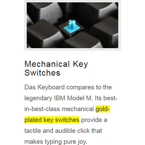 Das Keyboard Model S Professional for Mac Mechanical Keyboard (Cherry MX Blue Switches)