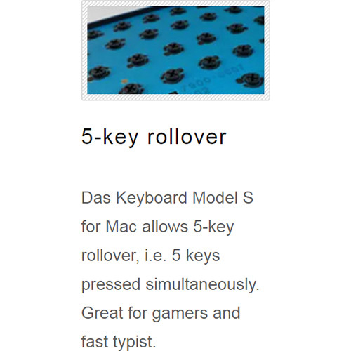 Das Keyboard Model S Professional for Mac Mechanical Keyboard (Cherry MX Blue Switches)