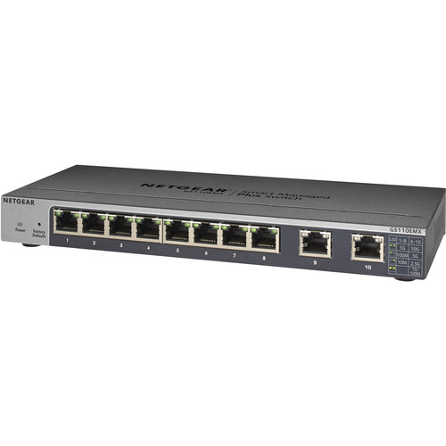 Netgear GS110EMX 8-Port Smart Managed Plus Gigabit Switch