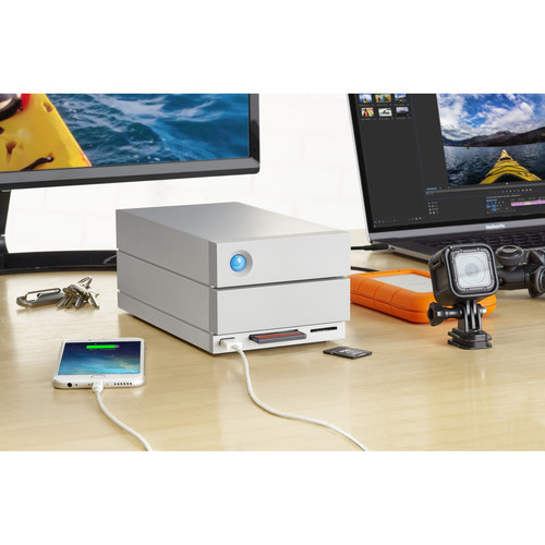 LaCie 8TB 2big Dock 2-Bay RAID Array Thunderbolt 3