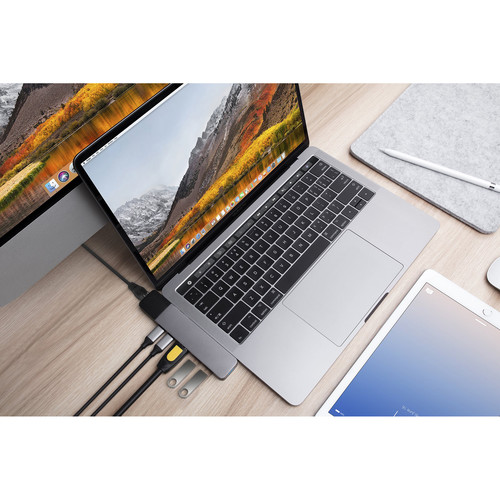 HYPER HyperDrive NET 6-in-2 Hub (Space Gray)