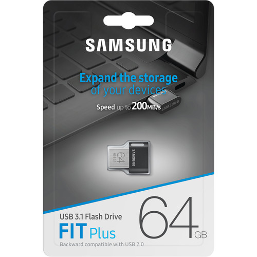 Samsung 64GB FIT Plus USB 3.1 Gen 1 Type-A Flash Drive