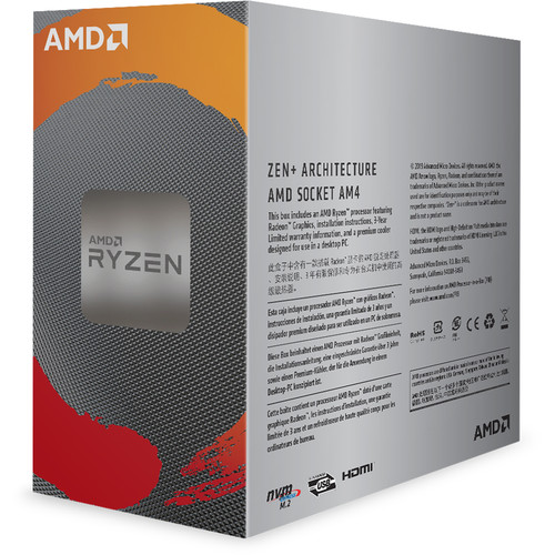 AMD Ryzen 3 3200G 3.6 GHz Quad-Core AM4 Processor