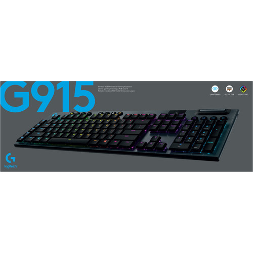 Logitech G G915 LIGHTSPEED Wireless RGB Mechanical Gaming Keyboard (GL Tactile)