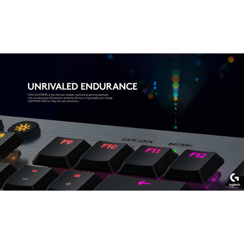 Logitech G G915 LIGHTSPEED Wireless RGB Mechanical Gaming Keyboard (GL Tactile)