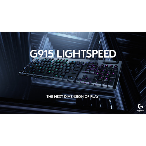 Logitech G G915 LIGHTSPEED Wireless RGB Mechanical Gaming Keyboard (GL Tactile)