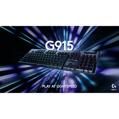 Logitech G G915 LIGHTSPEED Wireless RGB Mechanical Gaming Keyboard (GL Tactile)