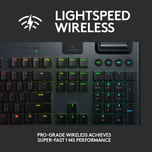 Logitech G G915 LIGHTSPEED Wireless RGB Mechanical Gaming Keyboard (GL Tactile)