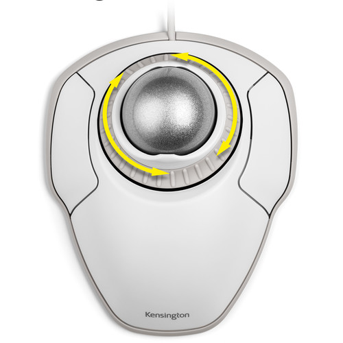 Kensington Orbit Trackball with Scroll Ring (White)