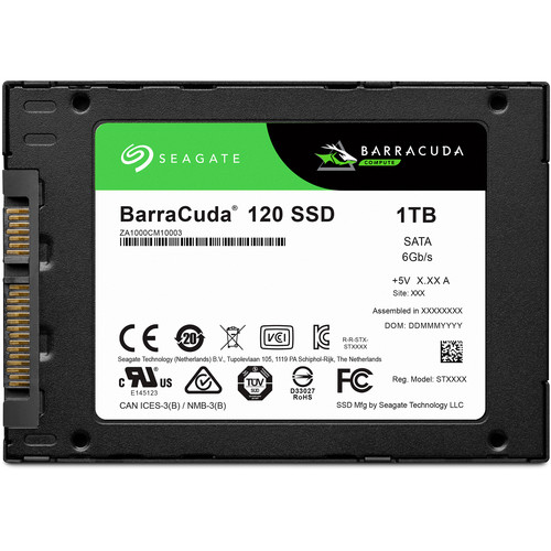 Seagate 1TB BarraCuda 120 SATA III 2.5" Internal SSD