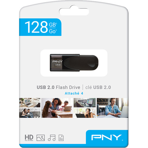 PNY Technologies 128GB Attaché 4 USB 2.0 Flash Drive