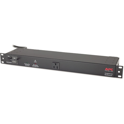 APC 9-Outlet SurgeArrest Rackmount Surge Protector (120V, Black)
