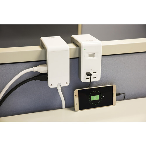 APC Essential SurgeArrest 6-Outlet Surge Protector with USB Ports (120V, White)