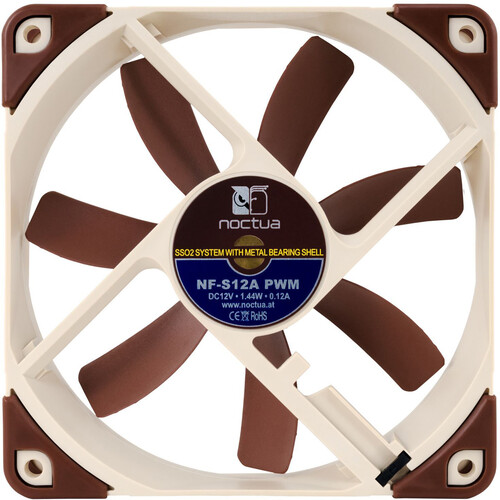 Noctua NF-S12A PWM 120mm Cooling Fan (Brown)