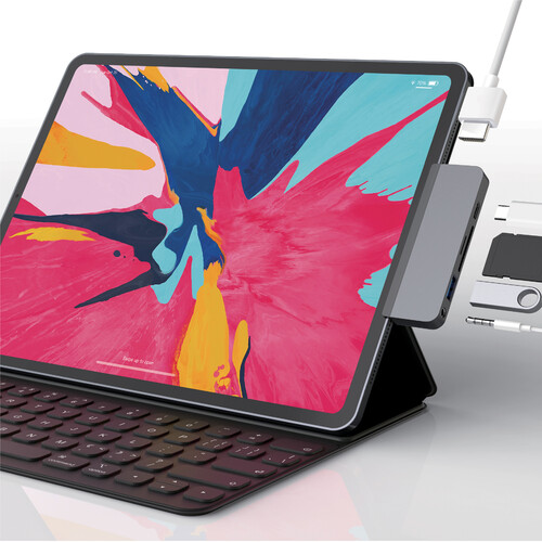 HYPER HyperDrive 6-in-1 USB Type-C Hub for iPad Pro (Space Gray)