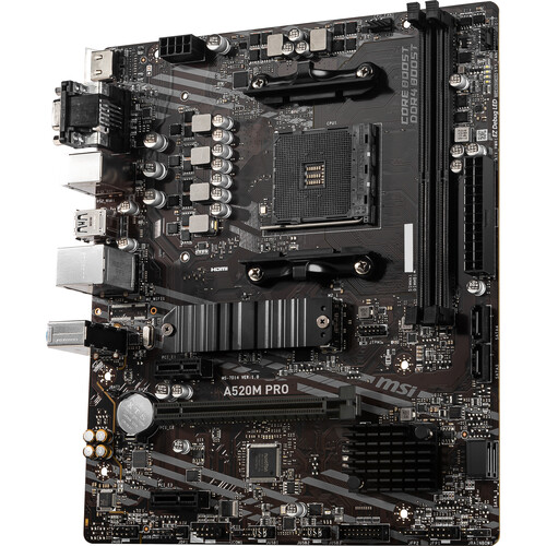 MSI A520M PRO AM4 Micro-ATX Motherboard
