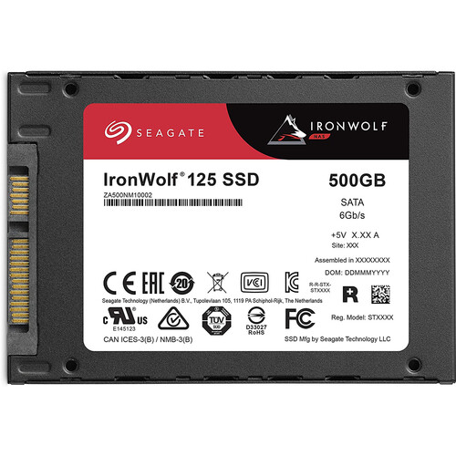 Seagate 500GB IronWolf 125 SATA III 2.5" Internal SSD
