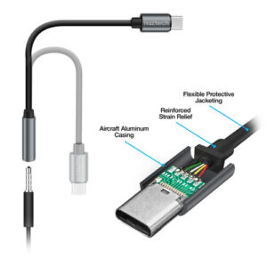 Naztech USB Type-C to 3.5mm Audio Adapter (5