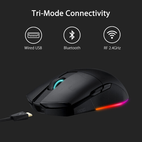 ASUS ROG Pugio II Wireless Gaming Mouse (Black)