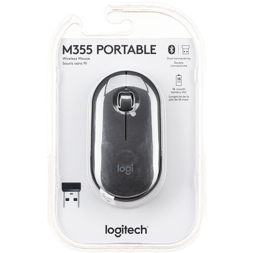 Logitech Pebble M355 Wireless Mouse (Graphite)
