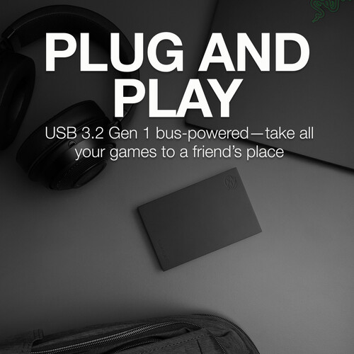 Seagate 2TB FireCuda Gaming USB 3.2 Gen 1 External Hard Drive