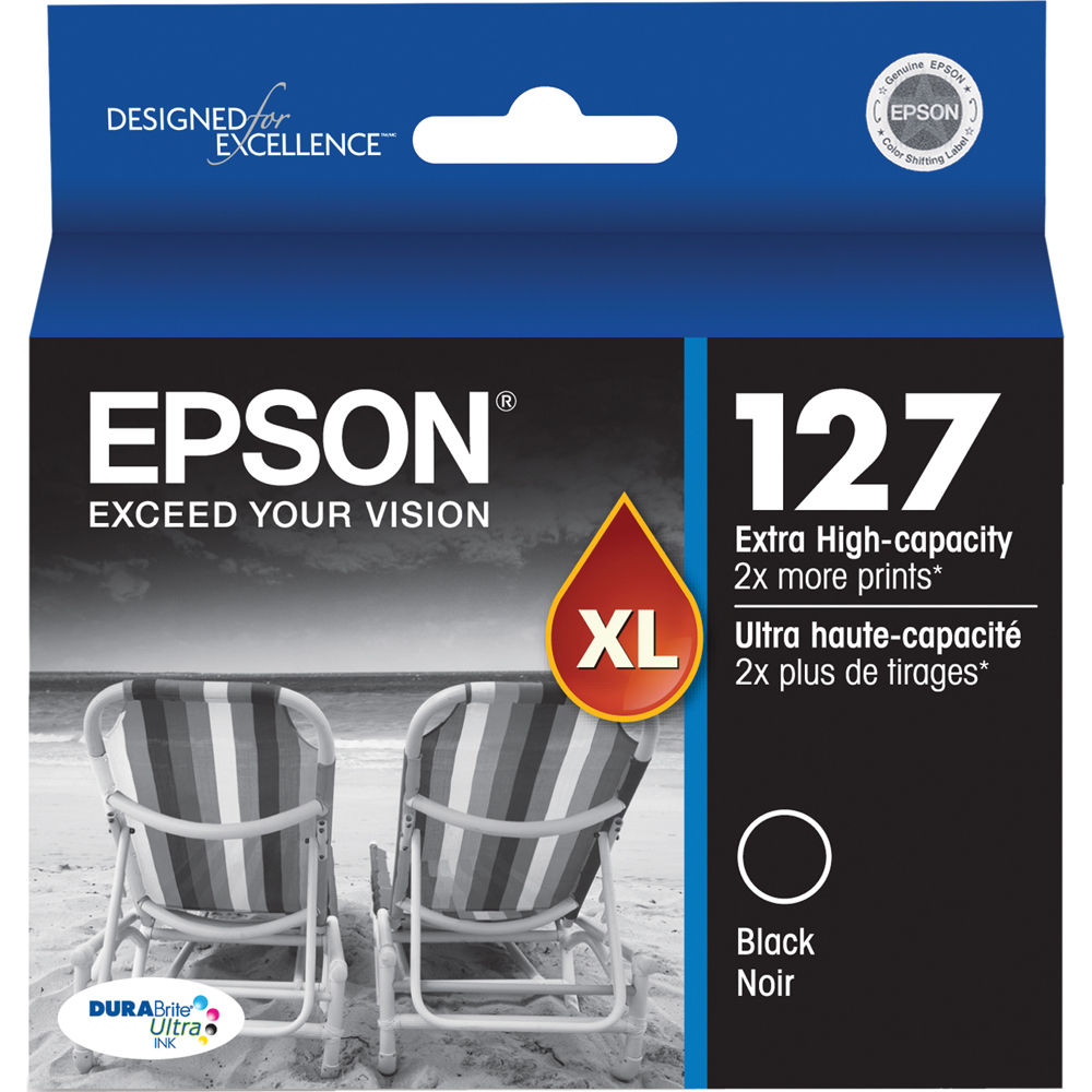 Epson T127120 127 Extra High-Capacity Black Ink Cartridge