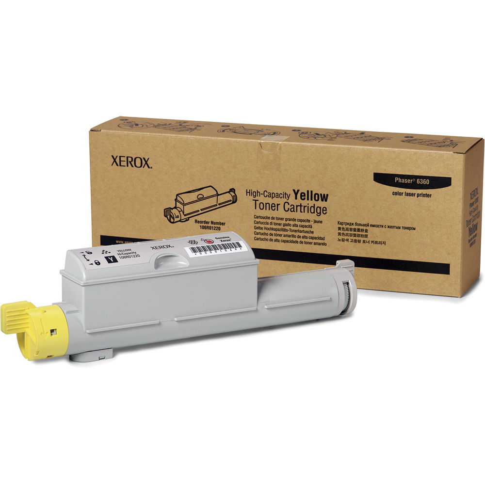 Xerox High Yield Yellow Toner For Phaser 6360 Color Printer