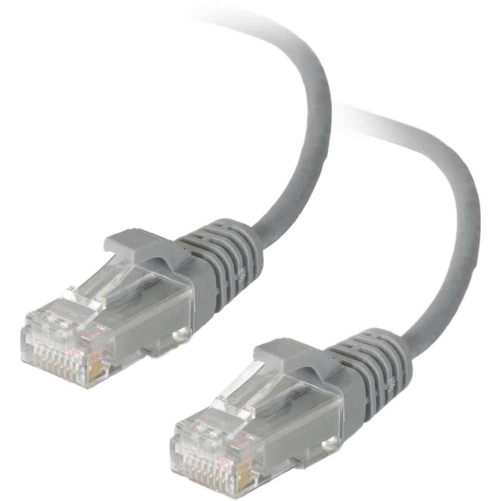 C2G RJ45 Male to RJ45 Male Cat 5e Slim Patch Cable (6', Gray)