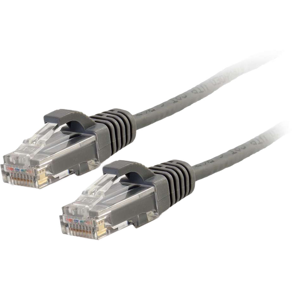 C2G RJ45 Male to RJ45 Male Slim Cat 6 Patch Cable (9', Gray)