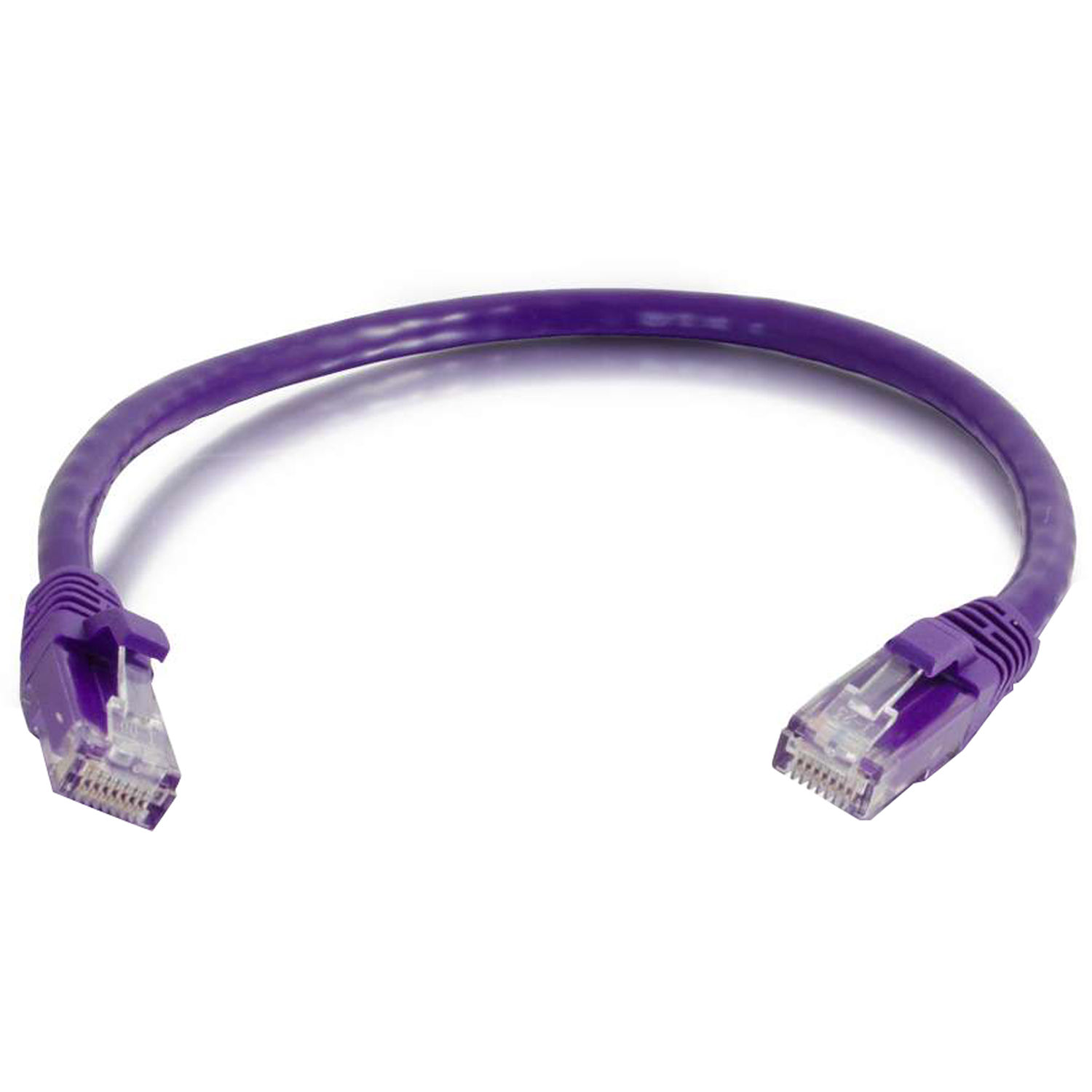 C2G RJ45 Male to RJ45 Male Cat 6 Snagless Patch Cable (2', Purple)