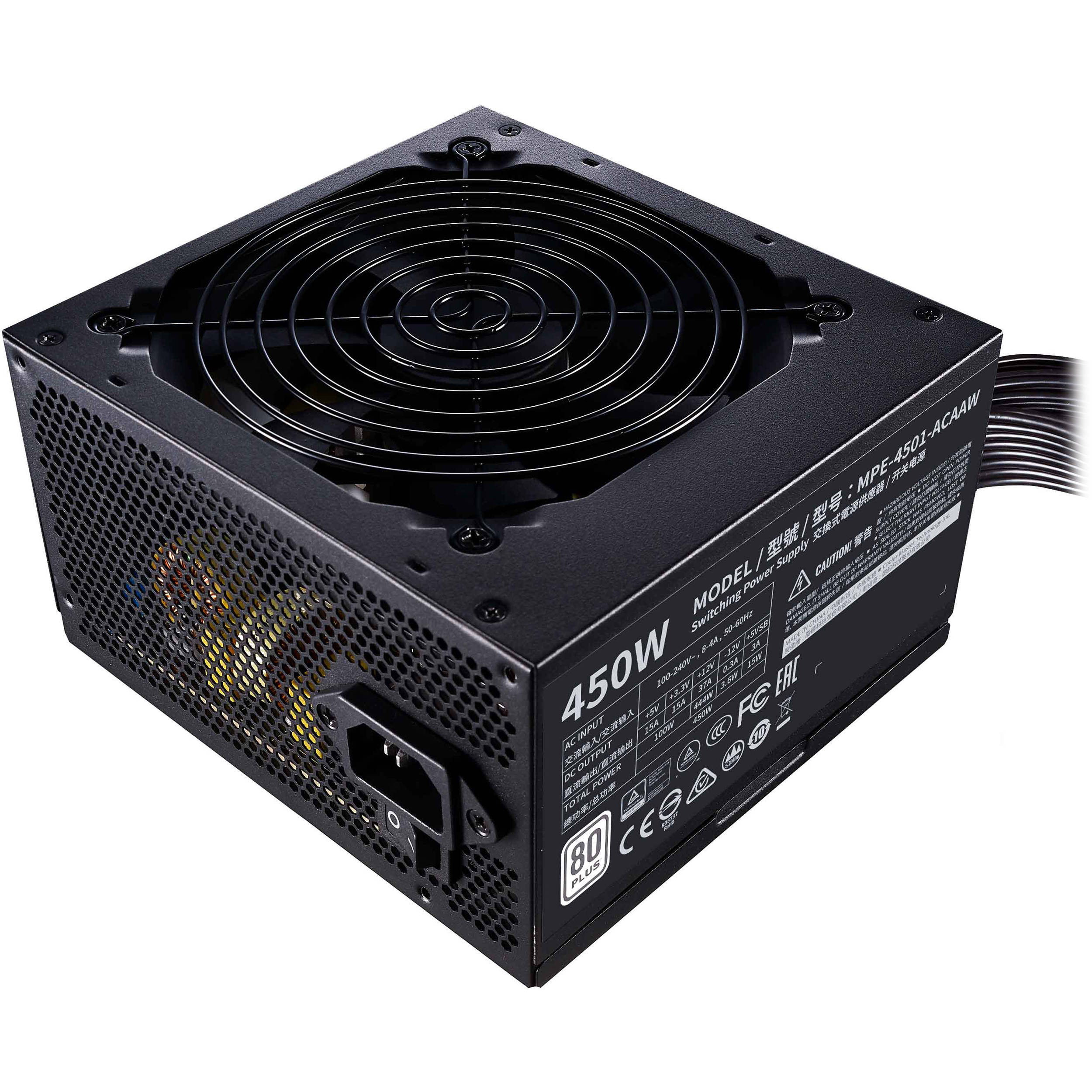 Cooler Master MWE 450 WHITE - V2 450W 80 Plus Standard ATX Power Supply