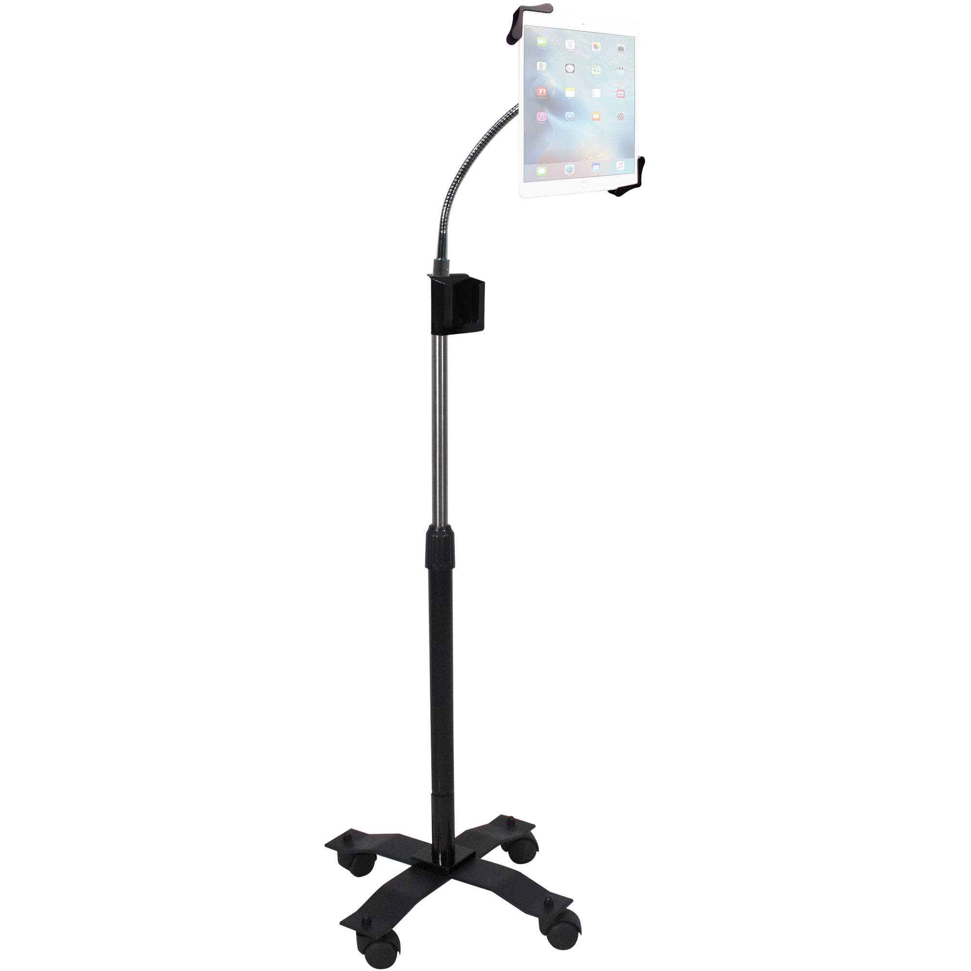 CTA Digital Compact Gooseneck Floor Stand for 7-13" Tablets
