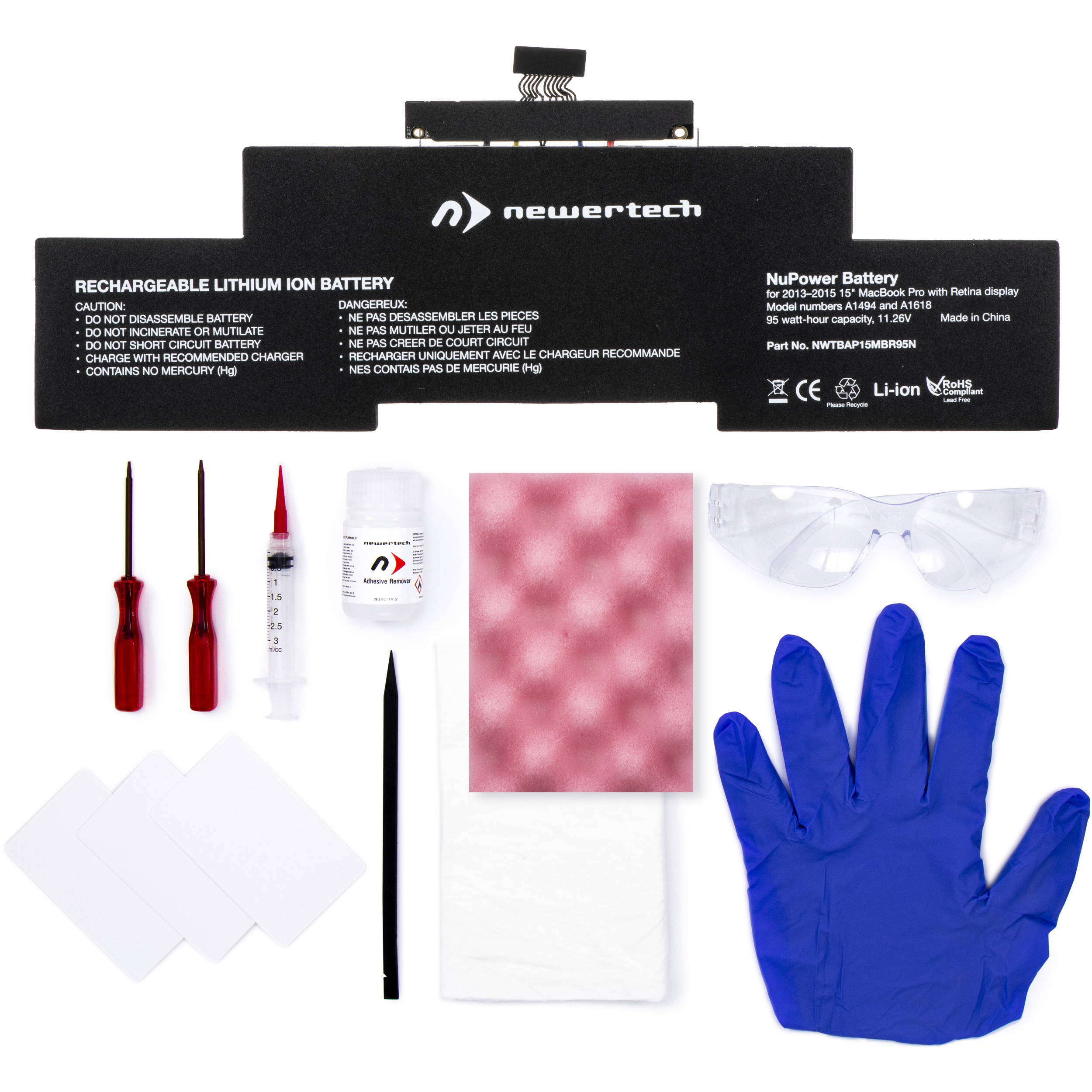 NewerTech 95W NuPower Battery Replacement Kit for 15" MacBook Pro Retina (Late 2013 to Mid 2015)