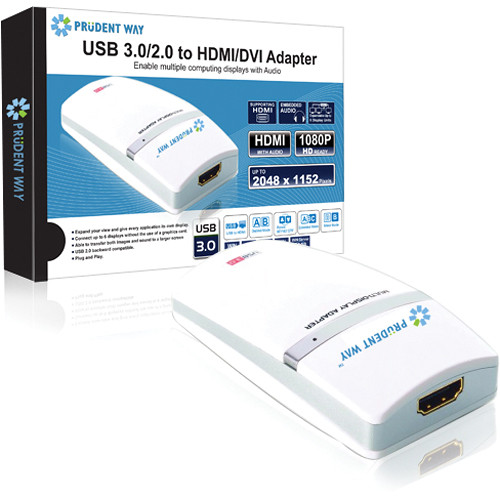 Prudent Way USB 3.0 to HDMI/DVI Adapter