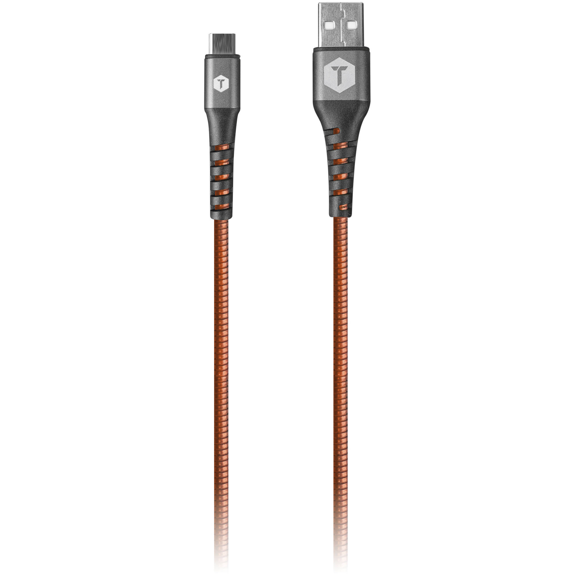 ToughTested Short Armor Flex USB Type-C to USB Type-A Cable (2')